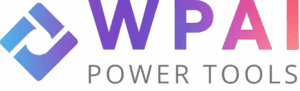 WPAI Power Tools logo with gradient purple-blue icon and text