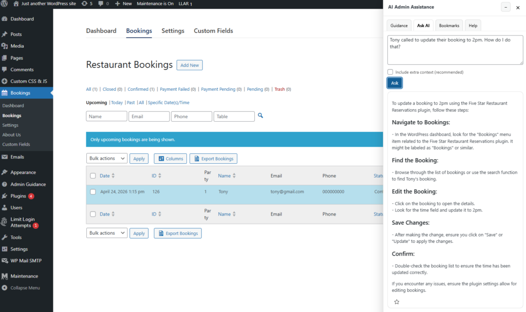 How to onboard clients inside WordPress