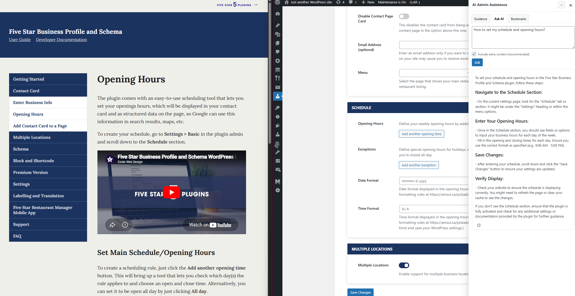 Best alternative to WordPress admin documentation
