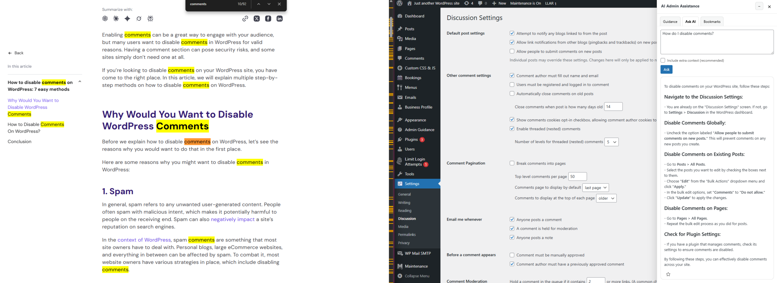 AI alternative to static WordPress knowledge bases